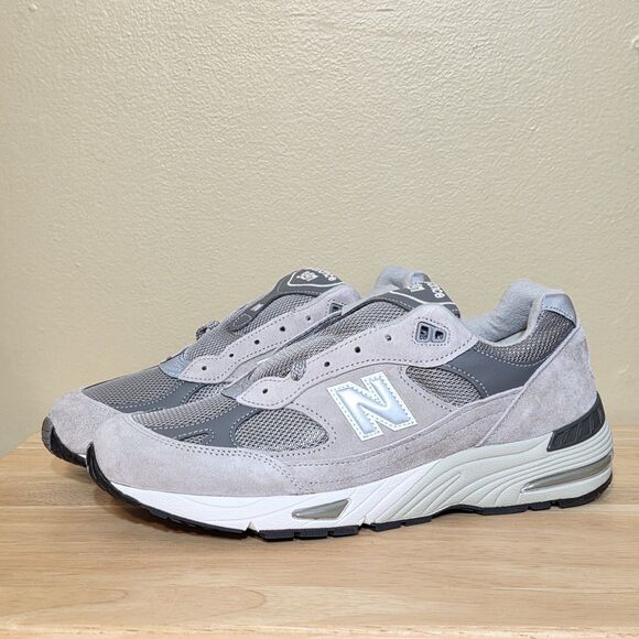 New Balance 991 Made in UK Grey White M991GL Men\'s Size 9.5 MIUK main image 8